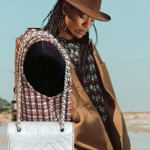 Tory Burch Convertible Alexa Leather Shoulder Crossbody Bag